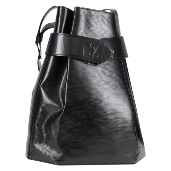LOUIS VUITTON Epi Sac Depaule GM Shoulder Bag Black M80155 LV Auth 137007 - Picture 1 of 16